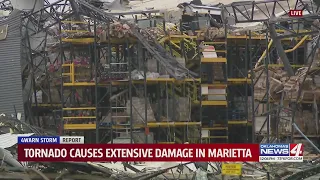 Tornado causes extensive damage in Marietta
