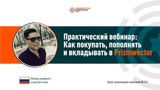 Как покупать, пополнять и вкладывать в Prizmwector. Pavel Blaze, 07 10 2020