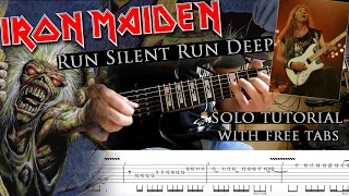 Iron Maiden - Run Silent Run Deep Dave Murray's solo lesson (with tablatures and backing tracks)