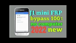 Samsung J1 Mini Prime J106h/J105h Frp Lock Bypass Without Computer YouTube Update Fixed March 2022