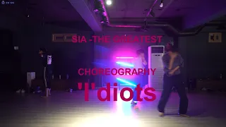 00SHARE / SIA-THE GREATEST CHOREOGRAPHY 'I'DIOTS IN ZINGYDOGS STUDIO