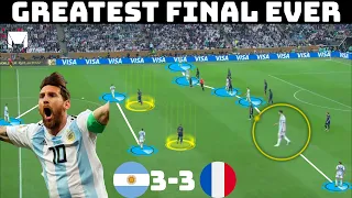 Tactical Analysis : Argentina 3-3 France | Messi and Mbappe Show Why They're The Best |