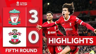 Klopp's Kids Run Riot! | Liverpool 3-0 Southampton | Highlights | Emirates FA Cup 2023-24