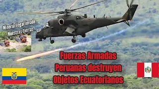 🔴 Helicópteros Peruanos Bombardean Máquinas Ecuatorianas en la frontera ‼️🔥☠️🇵🇪⚔️🇪🇨☠️🔥😱