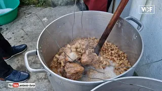 Tradicional matança porco do José Caldeira 2023 Ilha Pico