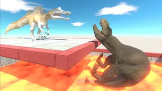 Stronger Dinosaur Survives the Fall - Animal Revolt Battle Simulator