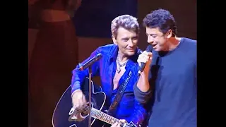 Johnny Hallyday  -  Gabrielle ( & Patrick Bruel )( Olympîa, Paris )