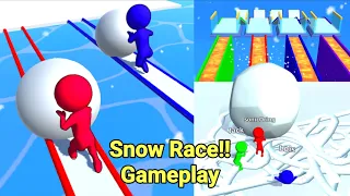 Snow Race Game Gameplay