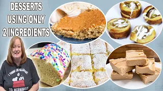 DELICIOUS DESSERT Recipes using only 2 Ingredients