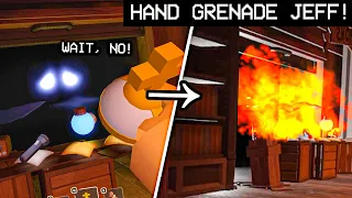 WHAT HAPPENS if you hand grenade JEFF? - Doors Hotel+ Update [SUPER HARD MODE]
