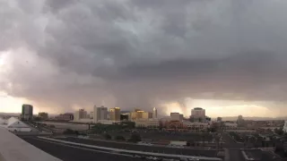 Timelapse thunderstorm moves across Las Vegas valley