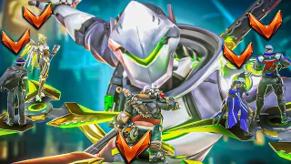 1 BUFFED Top 500 GENJI vs 5 BRONZE PLAYERS - Who wins?!