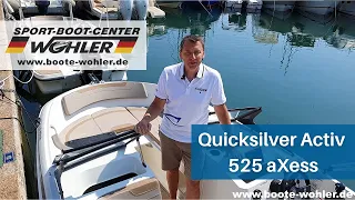 Quicksilver Activ 525 aXess – Mercury F115 ELPT EFI – Sport-Boot-Center Wohler