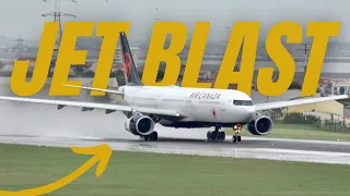 6 Minutes of Aircrafts with RAIN - 4K Lisbon Airport Plane Spotting