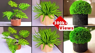 3 DIY Artificial Plants for Home Decoration | DIY Fake Indoor Plants & Planter From Fomic Sheet