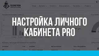 Телеметрон. Настройка личного кабинета PRO