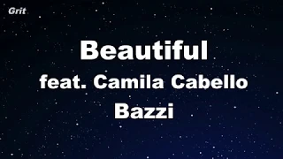 Beautiful feat. Camila Cabello - Bazzi Karaoke 【No Guide Melody】 Instrumental