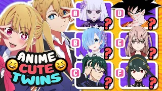 Anime Quiz: Guess Characters with TWIN Siblings! 🧐 | Can You Identify 40 Twins? #anime