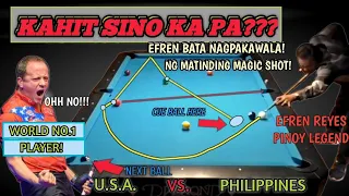 💎 AKALA NILA "DEHADO" SI EFREN BATA! 💪💪WORLD NO.1 BILLIARD PLAYER NASHOCKED SA MAGIC SHOTS NI BATA!😲