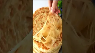 Street style simple and most delicious perfect lachha paratha | Kids Lunch Box