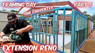 Extension Renovation | 1 Carpenter Framing Day! - PART 5