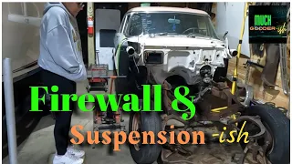 1956 Ford Fairlane. Removing Front Suspension and PAINTING the Firewall