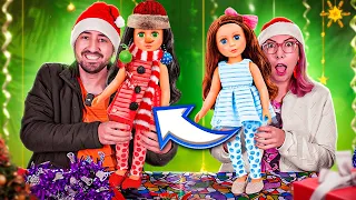 BONECAS NORMAIS vs BONECAS DE NATAL | Gabriel e Shirley 2.0