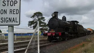 Lachlan Valley Railway (LVR) 3237 Locomotive Transfer To Orange East Fork, Orange NSW. 14 May 2023