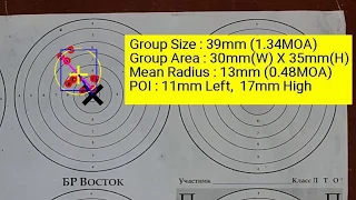 Егерь от РОК 5,5 №1902058 под полнотелы Катюша 2.4 грамма для Василия отстрел на 100 метров