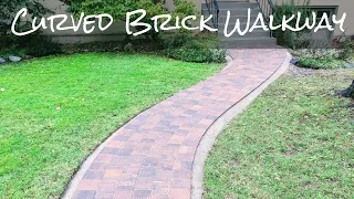 Curved Brick Walkway: Replacing an 80 Year Old Cement Walkway!