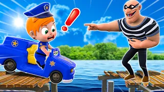 Baby Police Catch Thief 👮 | Saving Little Baby 👶🏻🍼 | NEW Funny Nursery Rhymes For Kids
