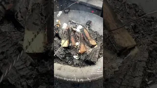 Evening s’mores at Kananaskis Lodge