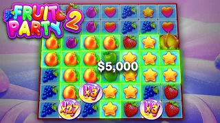 MY BIGGEST WIN EVER! FRUIT PARTY 2 BONUS BUYS! (Roobet)