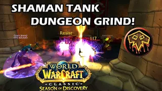 Shaman Tank AoE Dungeon Guide!🔥| WoW Season Of Discovery