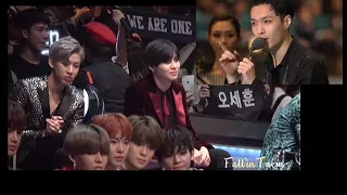 161202 NCT, Taemin, BamBam reaction Lay EXO Speech Chinese