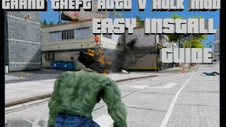 How to install hulk mod in gta v - full easy guide