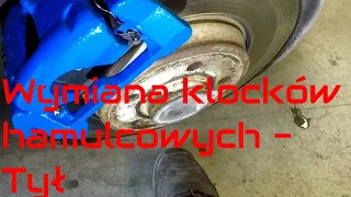 Replacement of rear brake pads