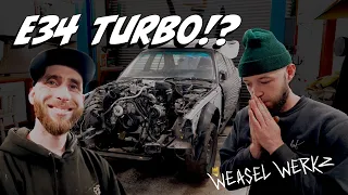 TURBO BMW M5 !! Subframe and suspension || S55 Powered e34 Project EP2