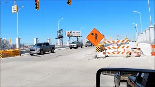 Gordie Howe Bridge Connector Ramps Area; I-75, Fort St. April, 2022 Update.