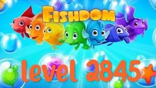 completing level 2845 in fishdom