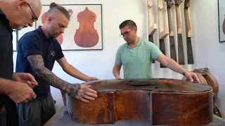 Workshop: William Booth II Double Bass Ep 2,  Restoring the Arch on the Front Plate