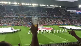 England National Anthem, God Save The Queen @ Slovakia-England, EURO 2016