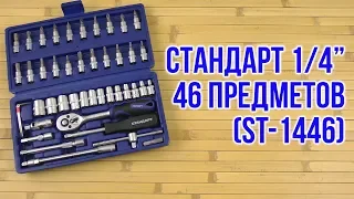 Распаковка СТАНДАРТ 1/4" 46 предметов ST-1446
