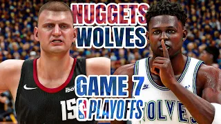 NUGGETS vs TIMBERWOLVES GAME 7 - 2024 NBA PLAYOFFS WEST SEMIFINALS - NBA 2K24 (PS5) [4K UHD]