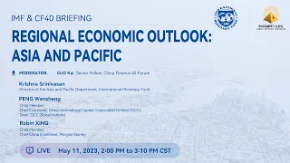 Live: IMF & CF40 provide economic outlook for Asia-Pacific region