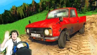 TRAVELED WITH GRANDFATHER FOR MUSHROOMS - SpinTires + STEERING WHEEL