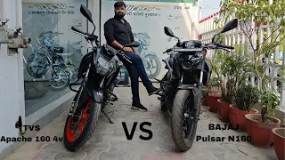 TVS Apache160 4v  VS  BAJAJ Pulsar N160