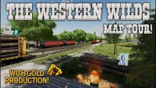 “THE WESTERN WILDS“ FS22 MAP TOUR! NEW MOD MAP | Farming Simulator 22 (Review) PS5.