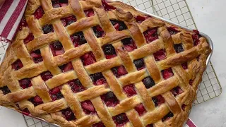 Cherry & Strawberry Slab Pie Recipe