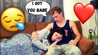 CRYING Then FALLING ASLEEP IN MY BOYFRIENDS ARMS! *CUTE REACTION*